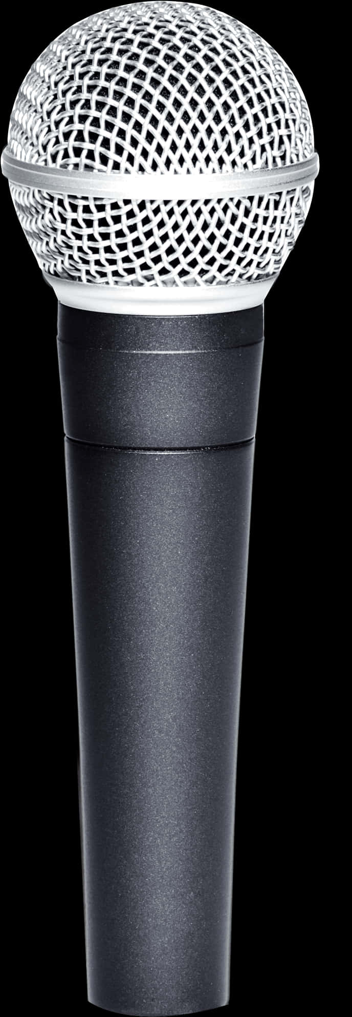 Professional Handheld Microphone Isolated PNG Image