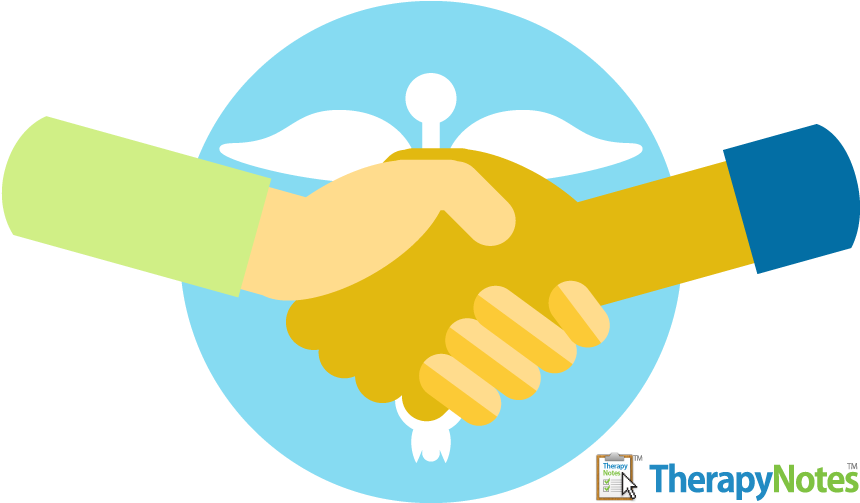 Professional Handshake Illustration PNG Image