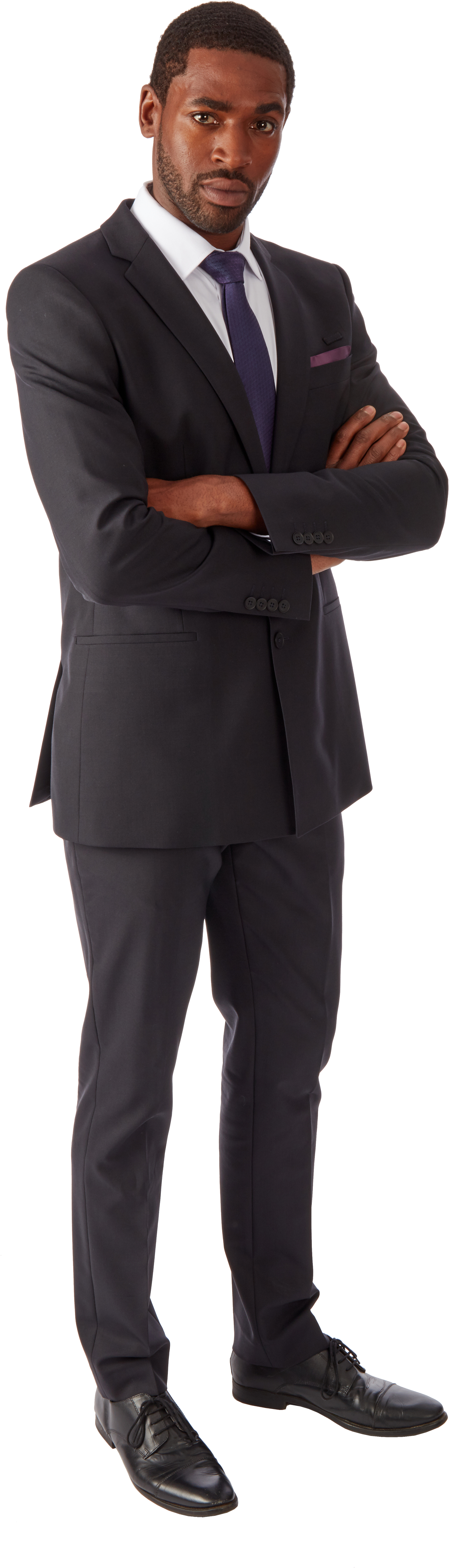 Professional Man In Black Suit PNG Image