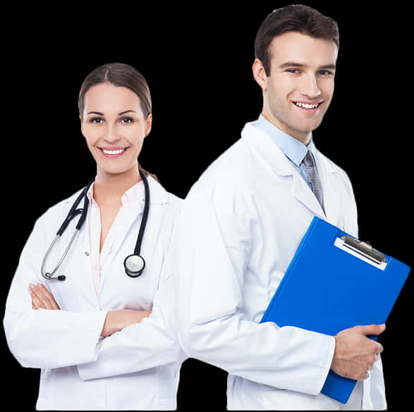 Professional Medical Team Portrait PNG Image