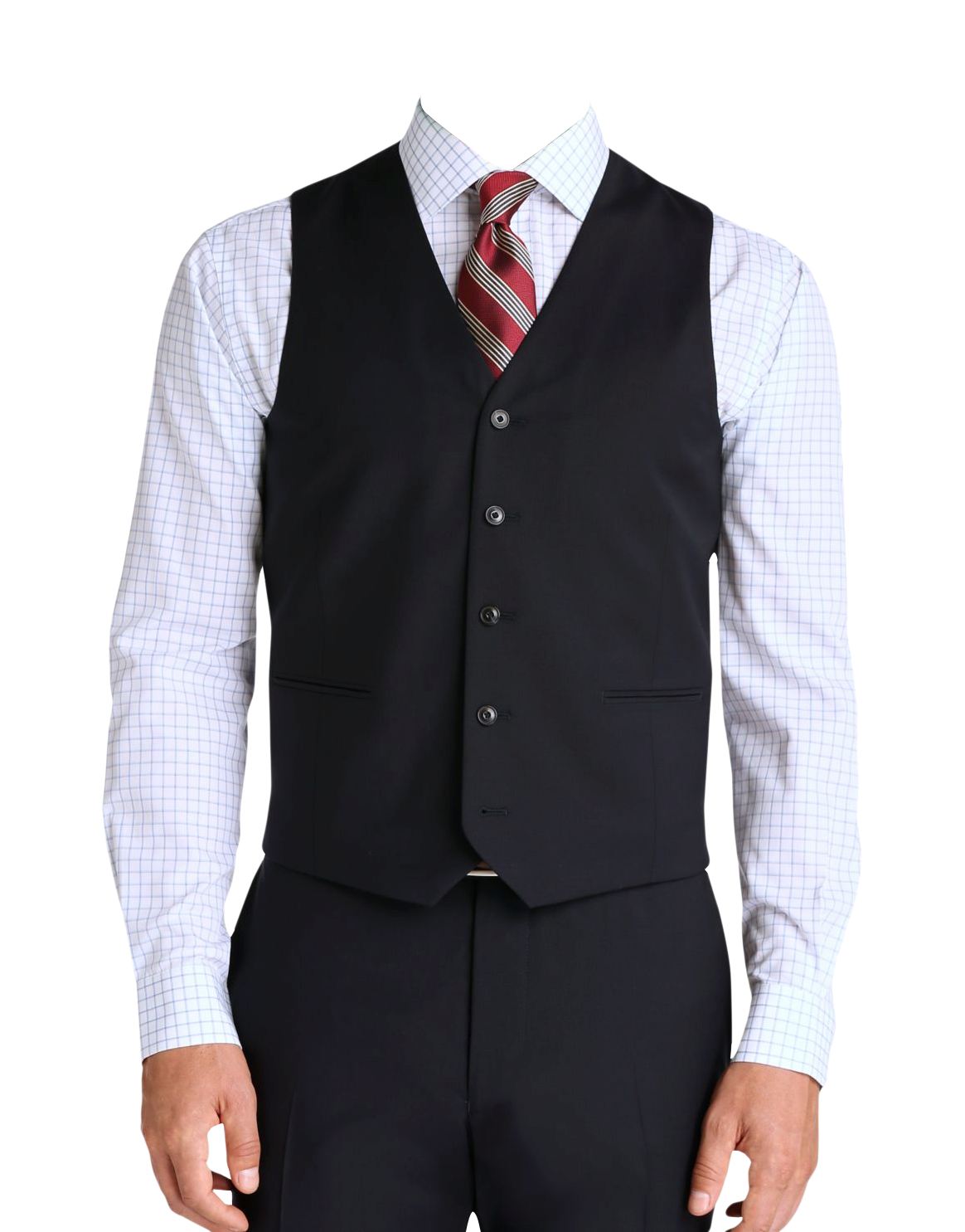 Professional Mens Vestand Tie PNG Image