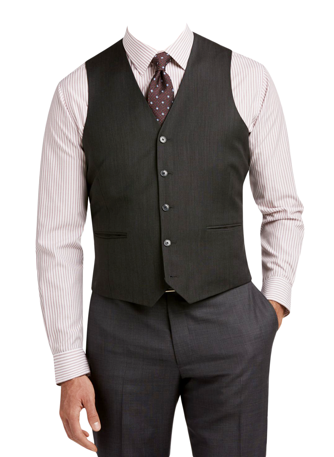 Professional Menswear Vestand Tie PNG Image