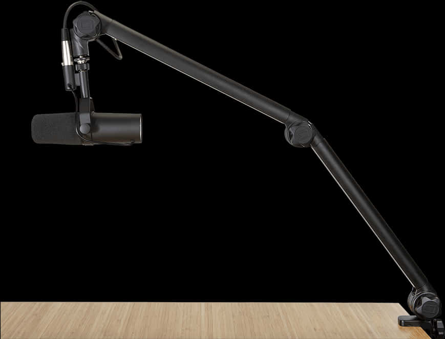 Professional Microphone Arm Stand PNG Image