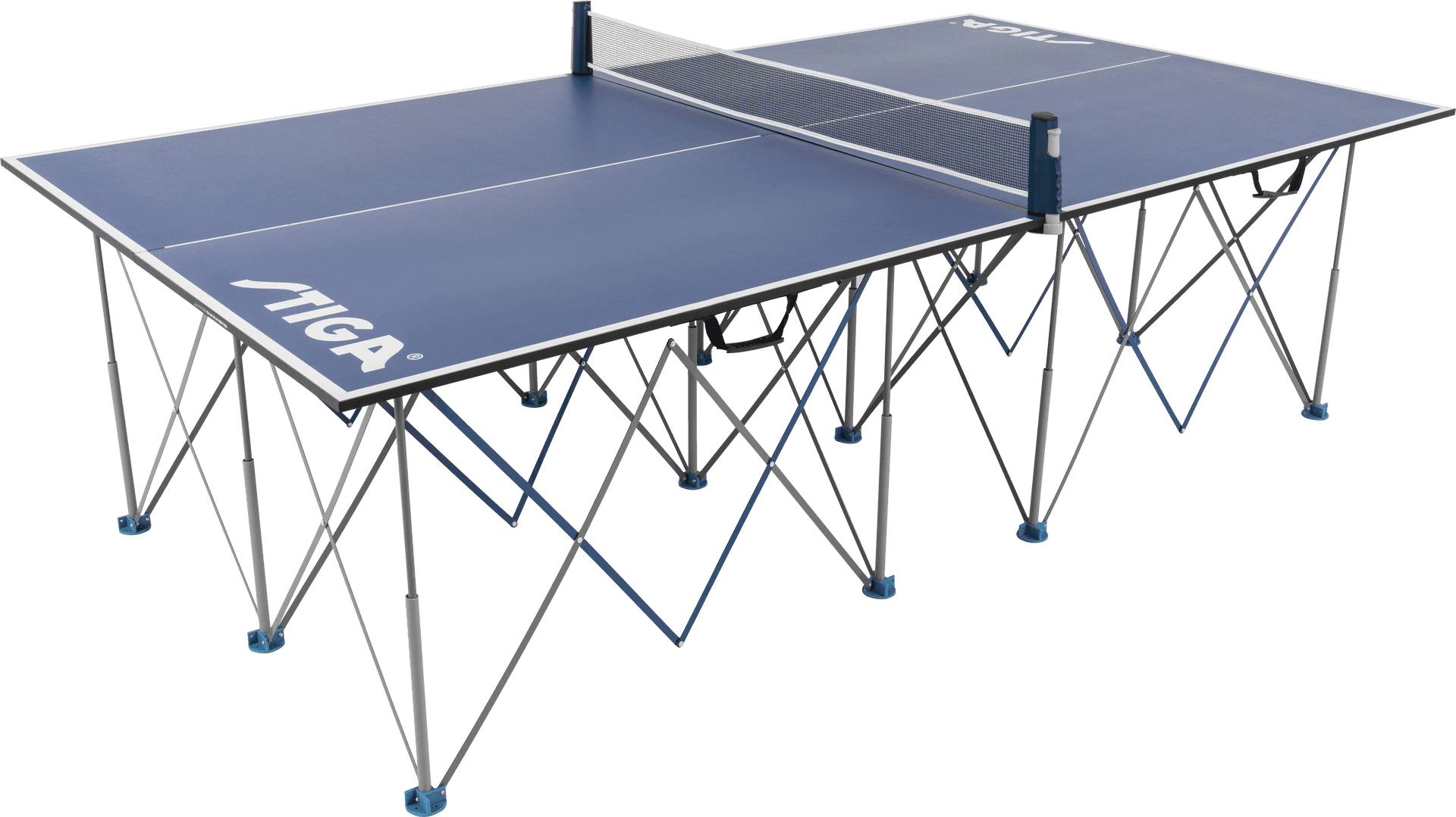 Professional Ping Pong Table Setup PNG Image