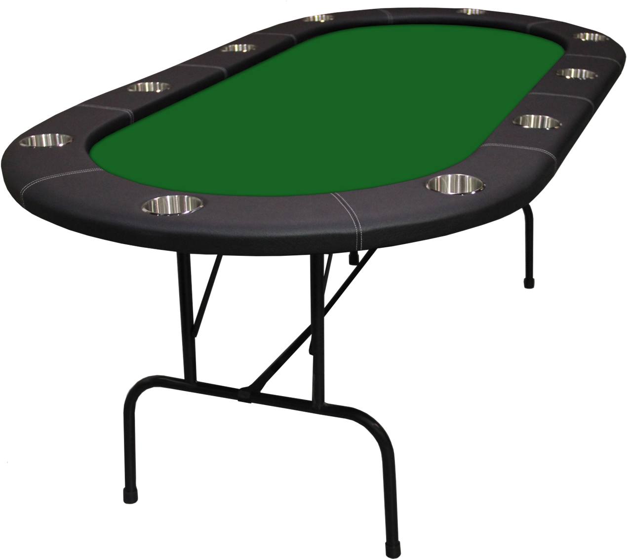 Professional Poker Table Setup PNG Image