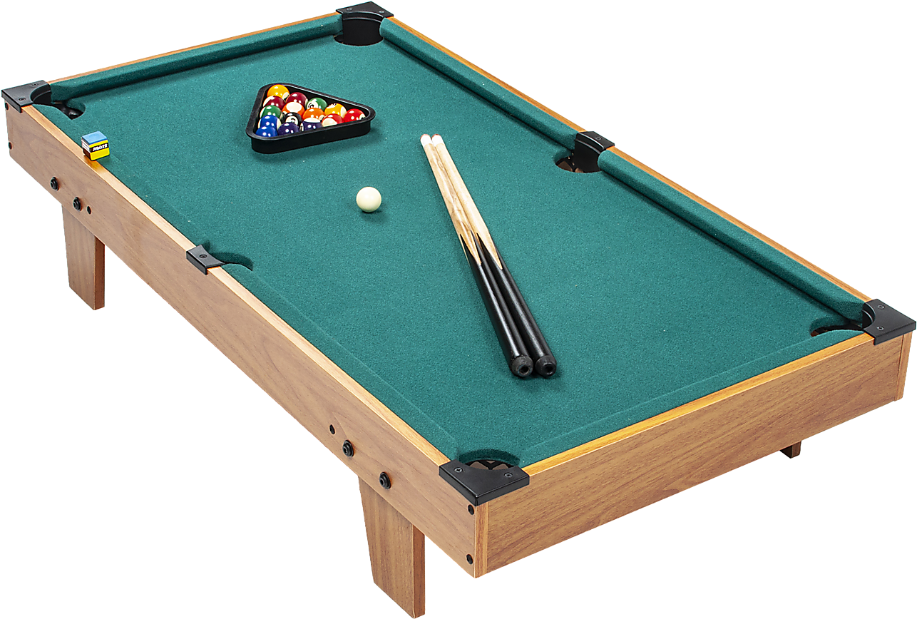 Professional Pool Table Setup PNG Image