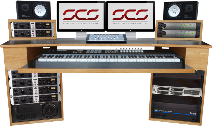 Professional Recording Studio Setup PNG Image