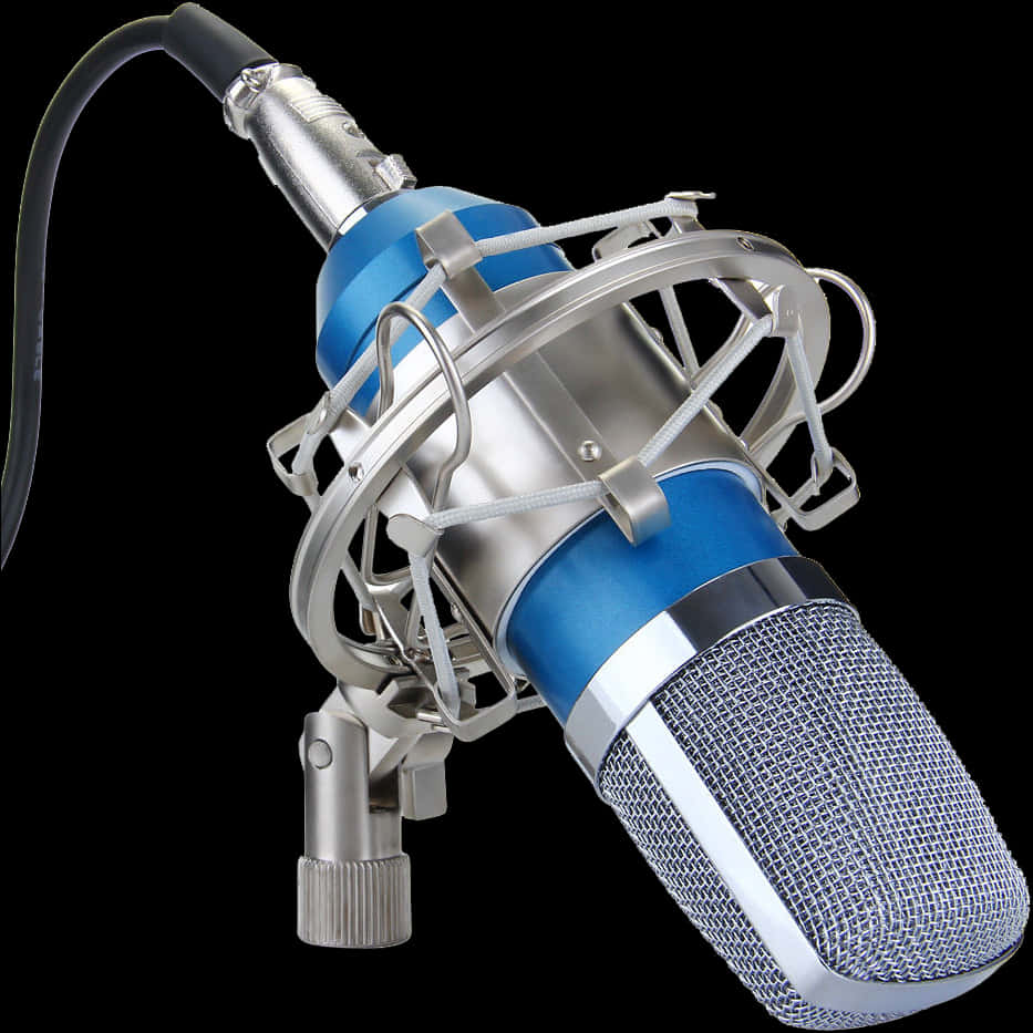 Professional Studio Microphone PNG Image