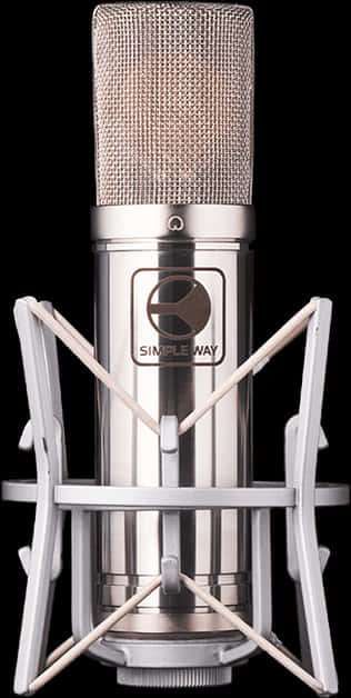 Professional Studio Microphone PNG Image