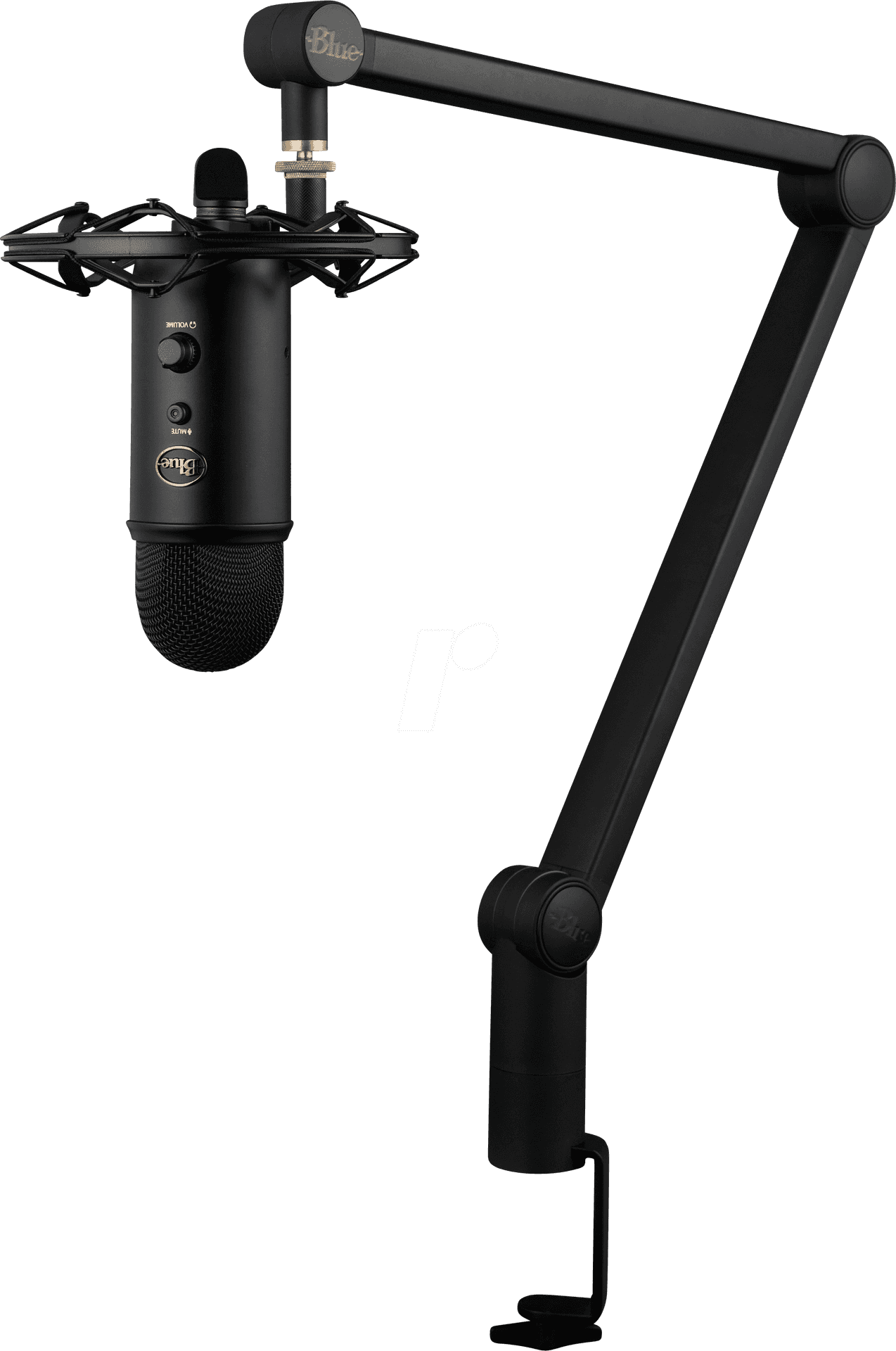 Professional Studio Microphonewith Boom Arm PNG Image