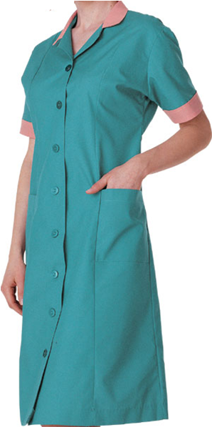 Professional Teal Nurse Uniform PNG Image