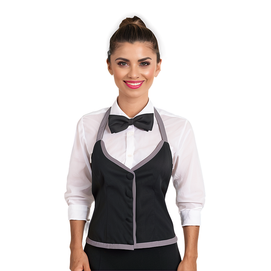 Professional Waitress Uniform Png Bbe PNG Image