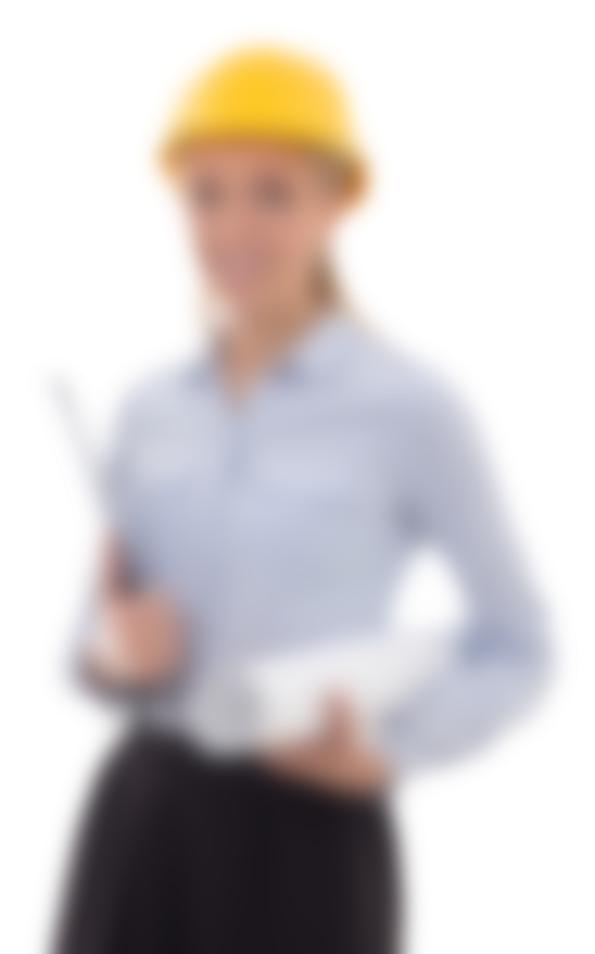 Professional Womanin Hard Hat PNG Image