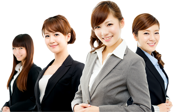 Professional Women Team Business Attire PNG Image