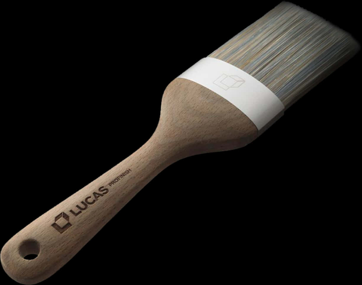 Professional Wooden Paint Brush PNG Image