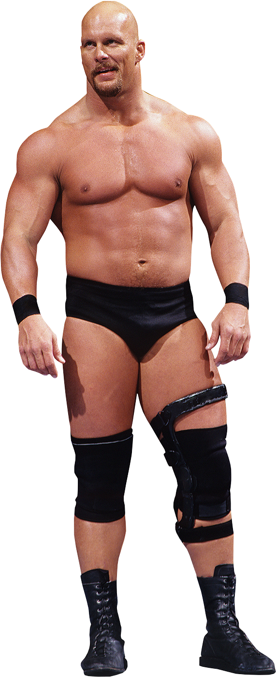 Professional Wrestler Standing Pose PNG Image