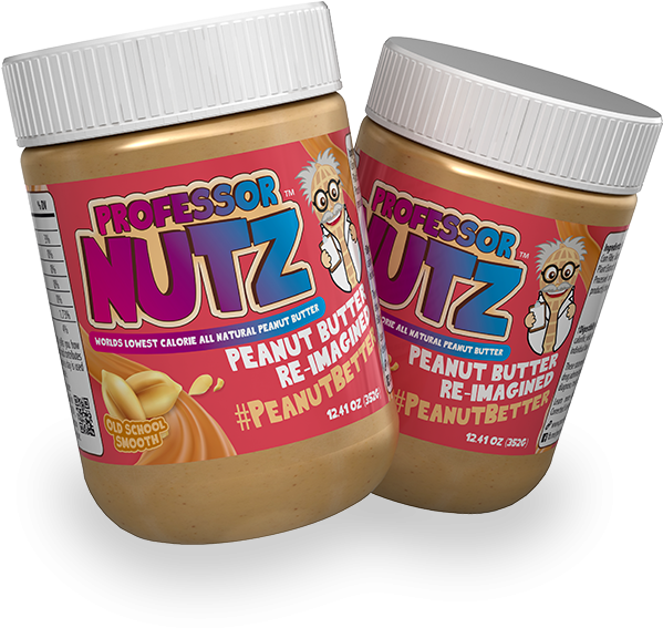 Professor Nutz Peanut Butter Jars PNG Image