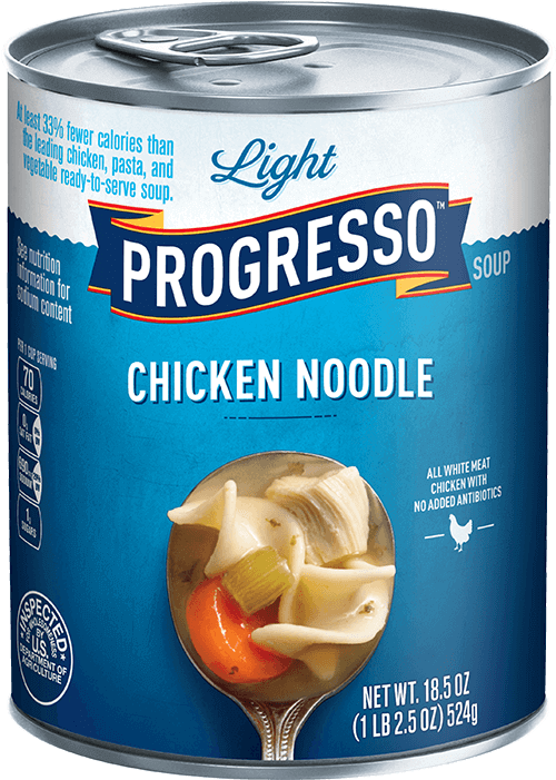 Progresso Light Chicken Noodle Soup Can PNG Image