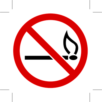 Prohibition Sign Black Background PNG Image