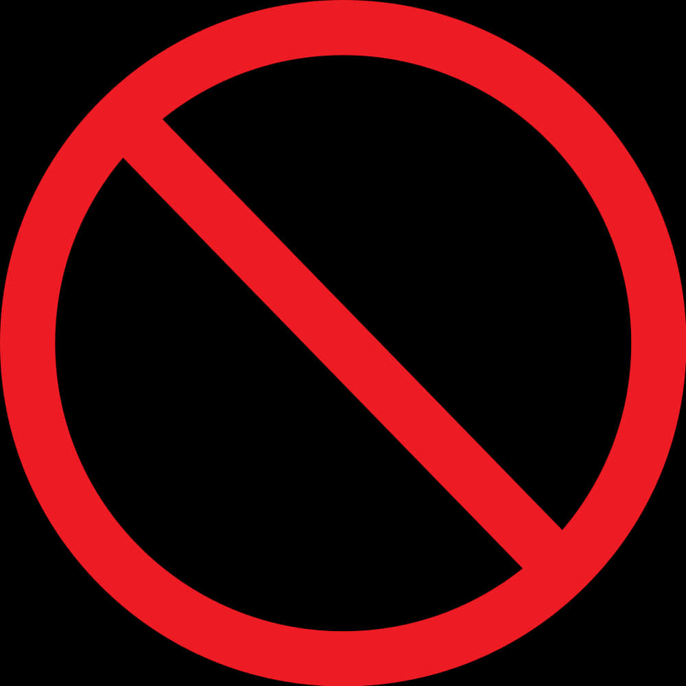 Prohibition_ Sign_ Red_and_ Black PNG Image