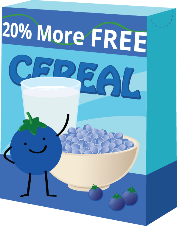 Promotional Cereal Box Design PNG Image