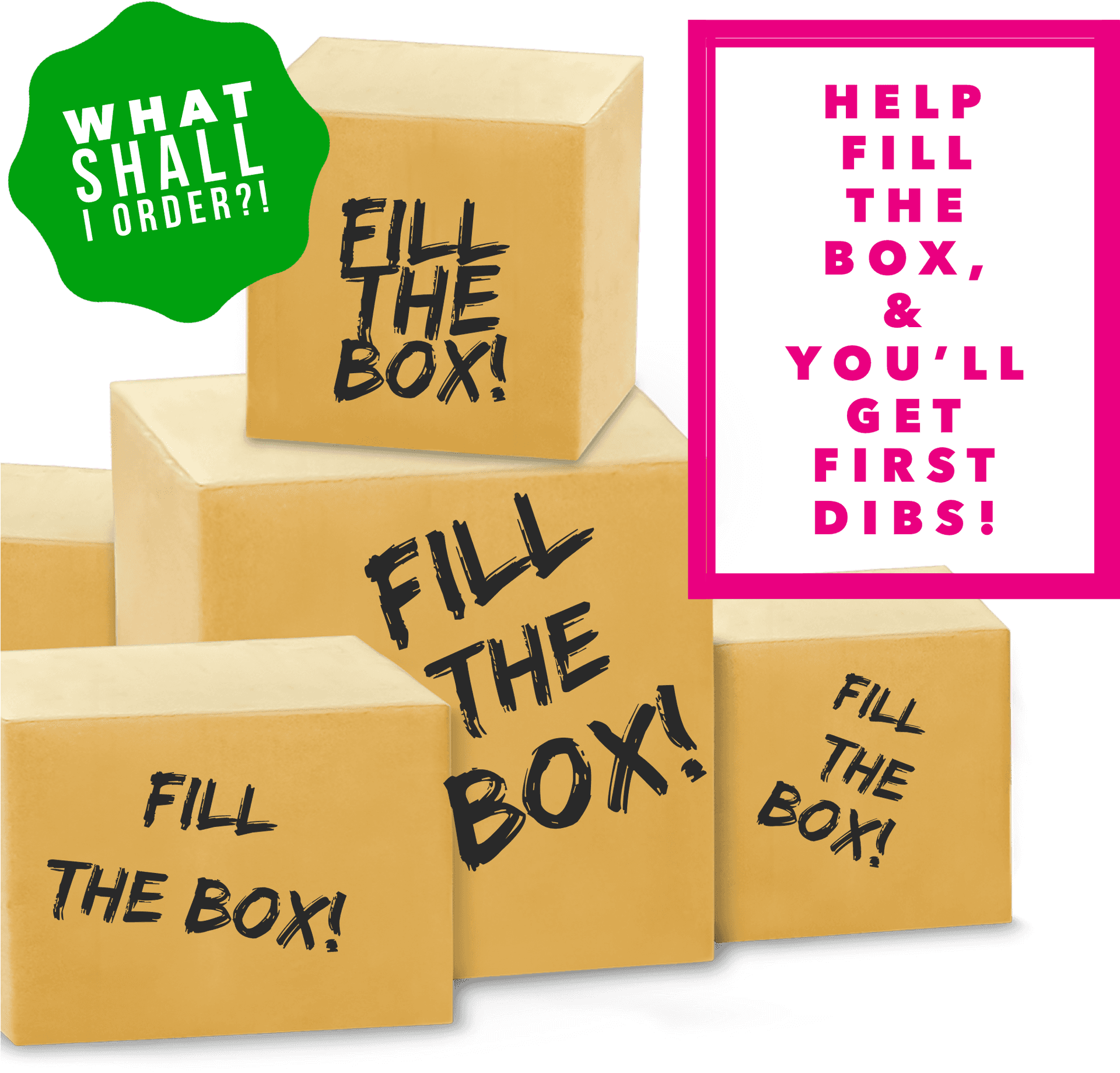 Promotional Fill The Box First Dibs PNG Image