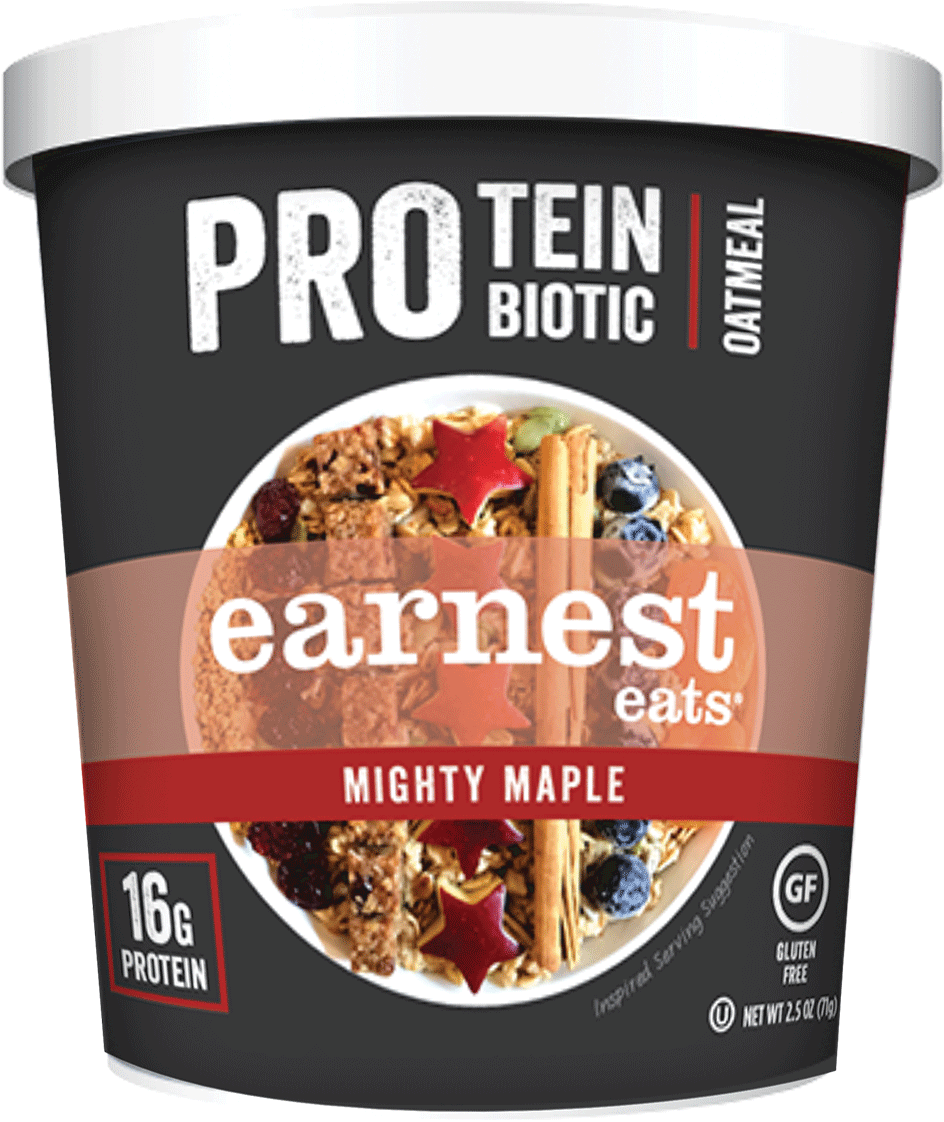 Protein Biotic Oatmeal Mighty Maple PNG Image