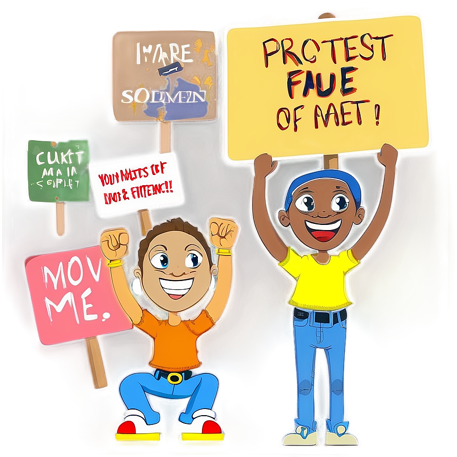 Protest Slogan Picket Sign Png 06212024 PNG Image