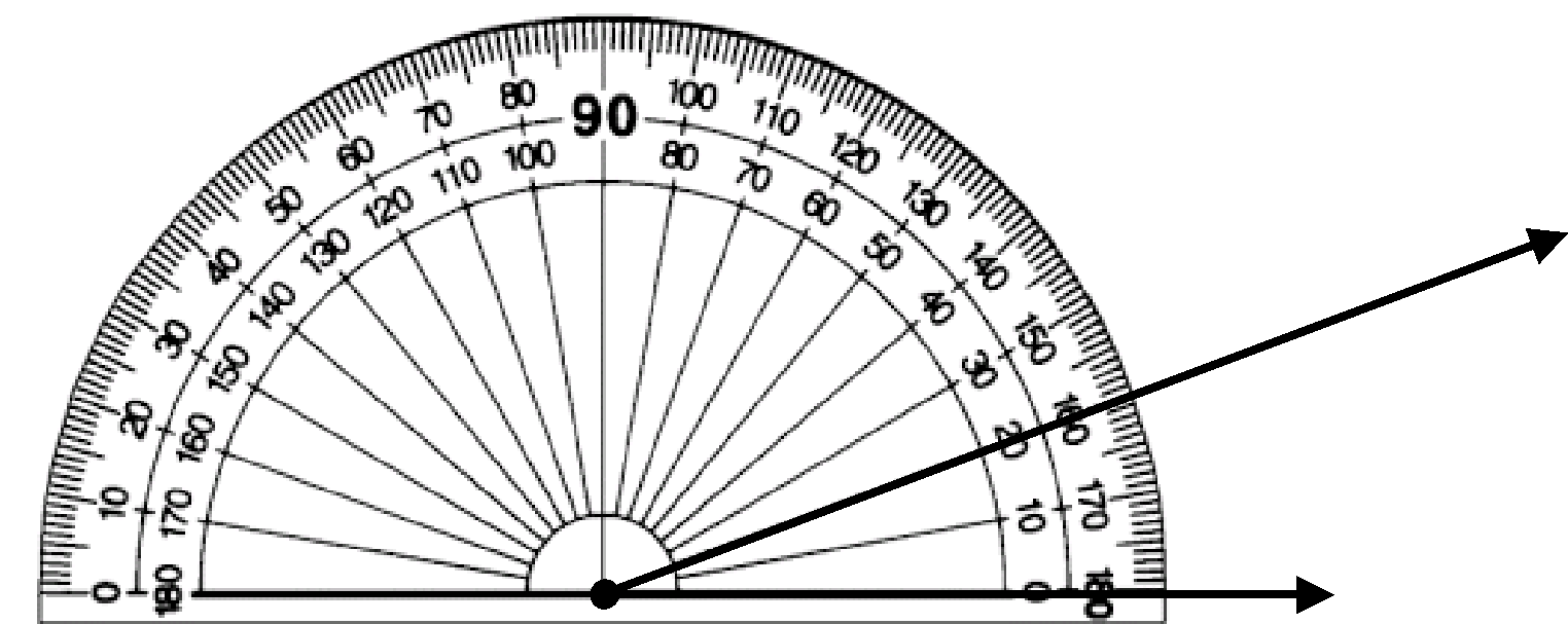 Protractor Measuring Angle PNG Image