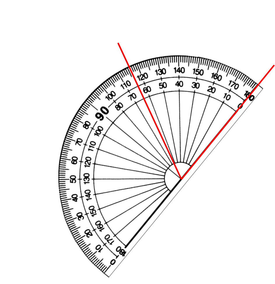 Protractor Measuring Angles PNG Image