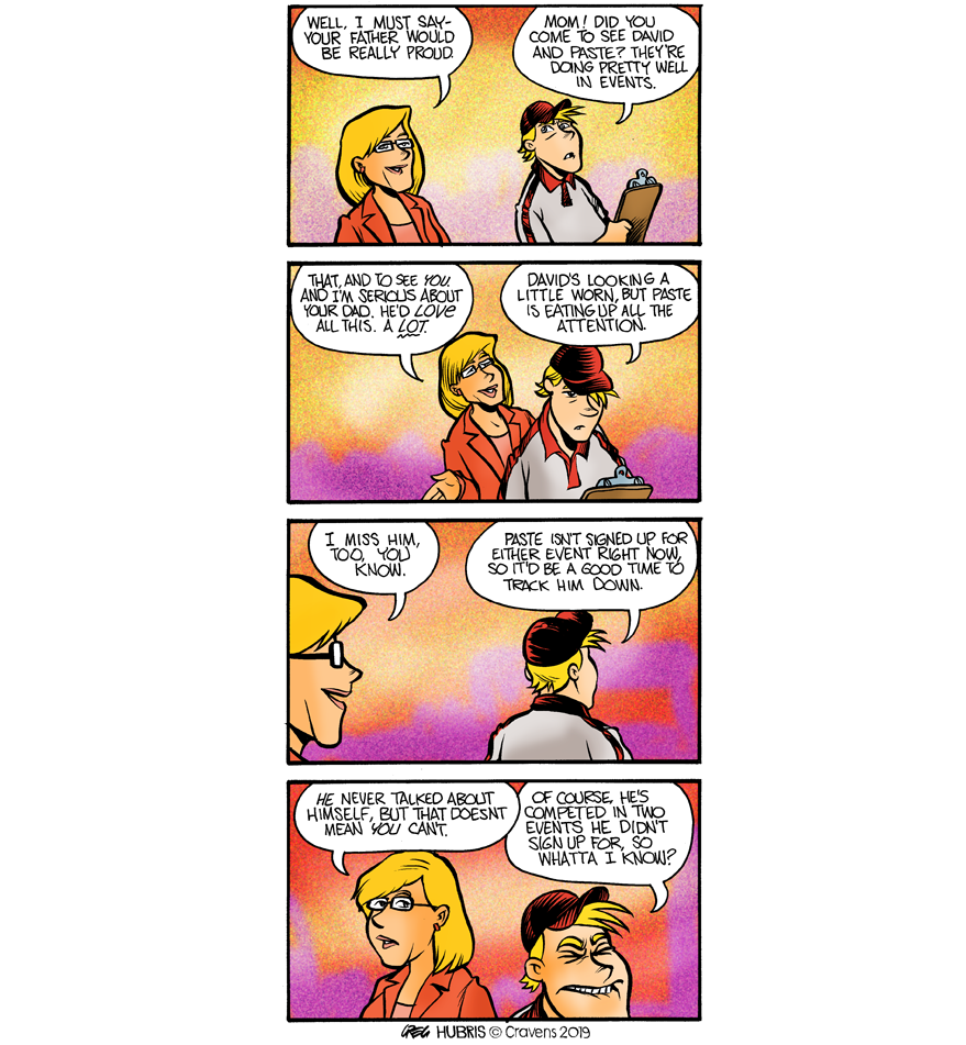 Proud Mother Comic Strip PNG Image