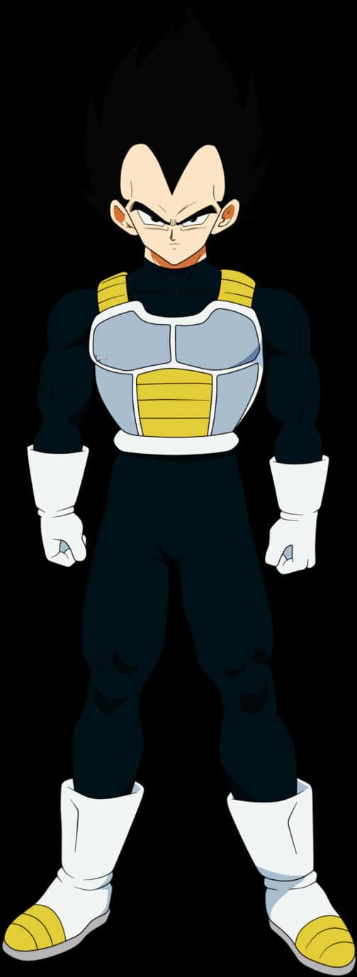 Proud Saiyan Warrior Vegeta PNG Image