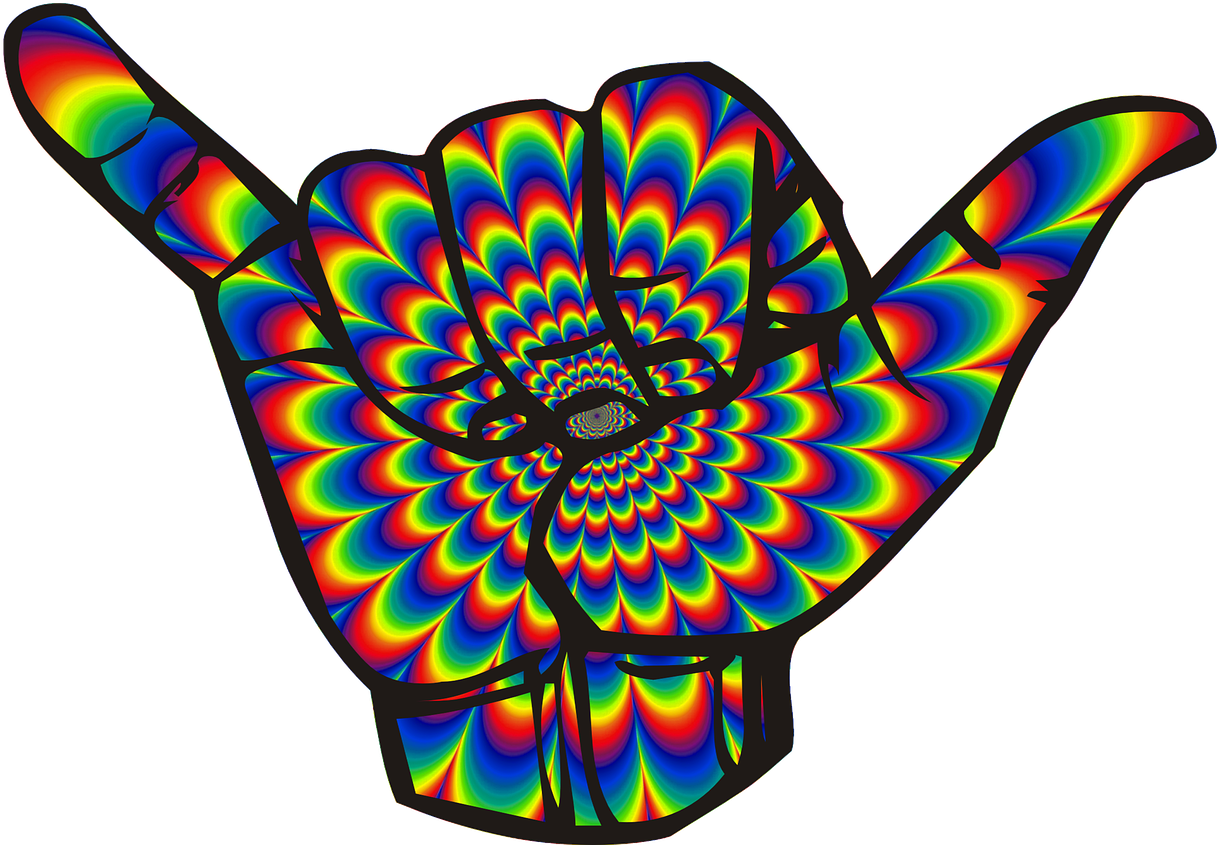 Psychedelic Hand Patterns PNG Image