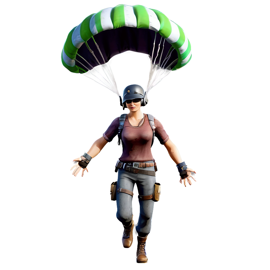 Pubg Character Parachuting Png 72 PNG Image