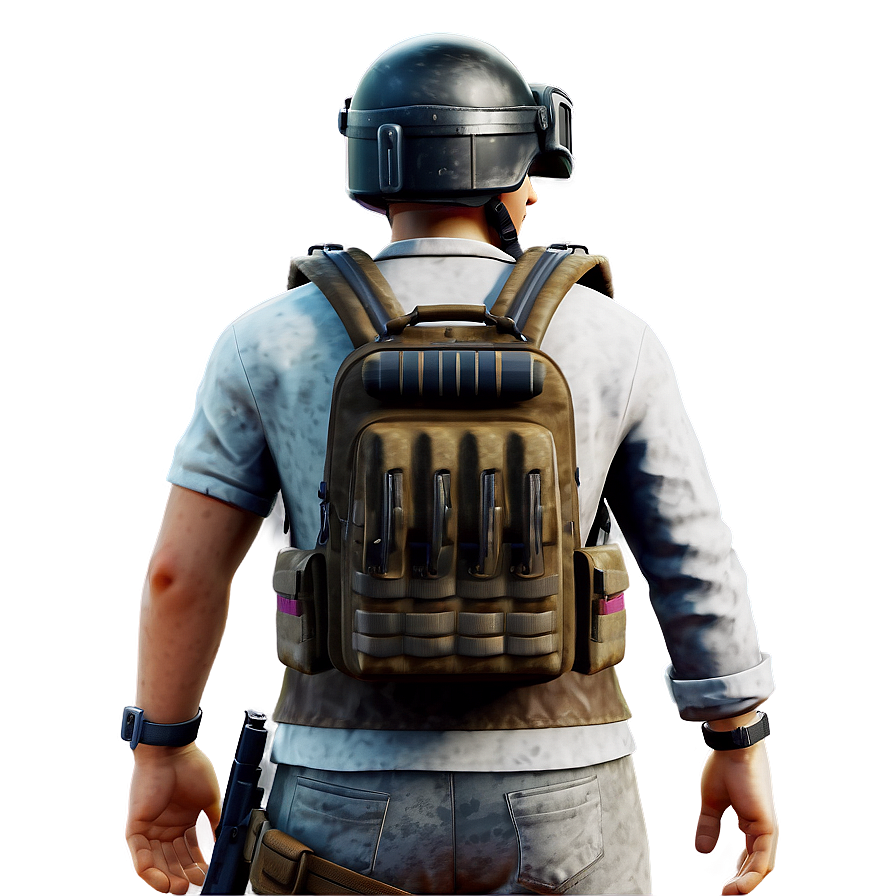 Pubg Character With Backpack Png 06262024 PNG Image