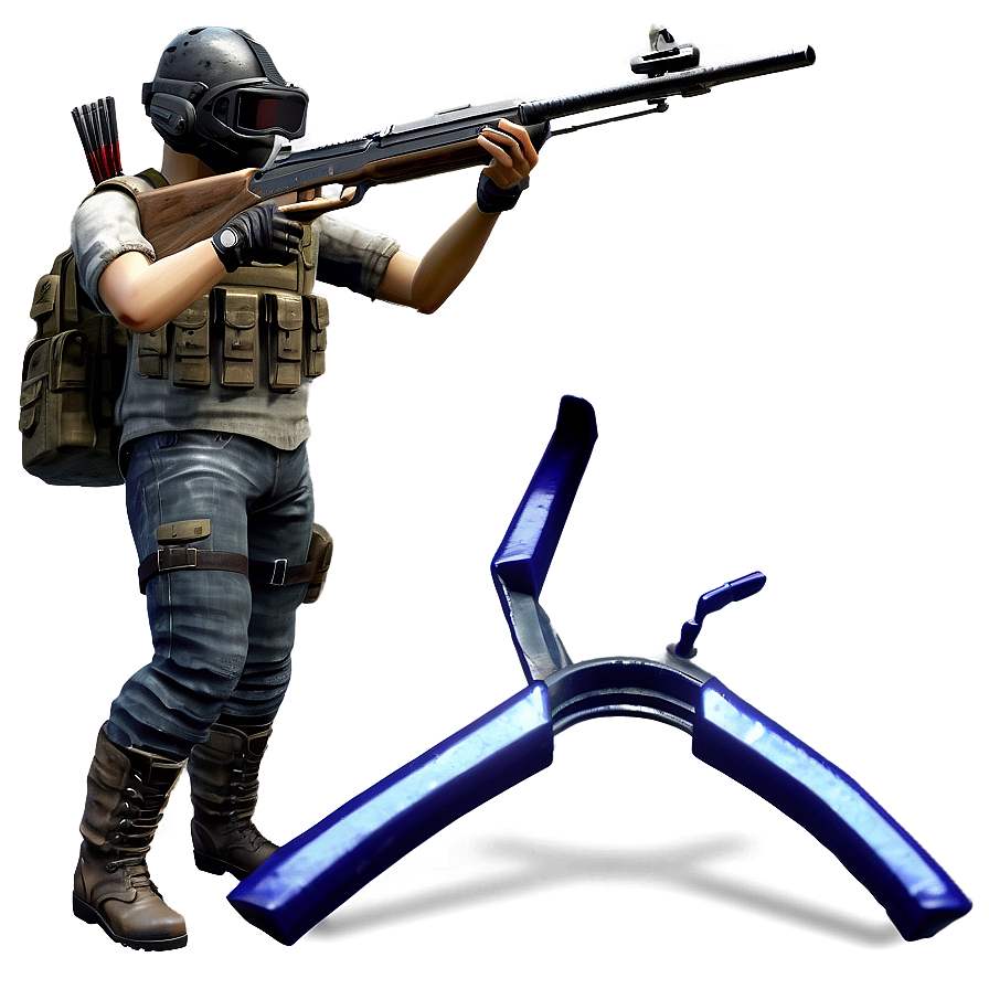 Pubg Character With Crossbow Png Dtf PNG Image