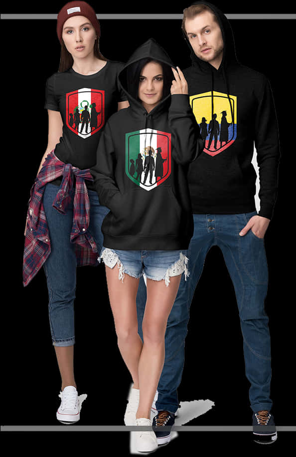 Pubg Themed Clothing Models PNG Image