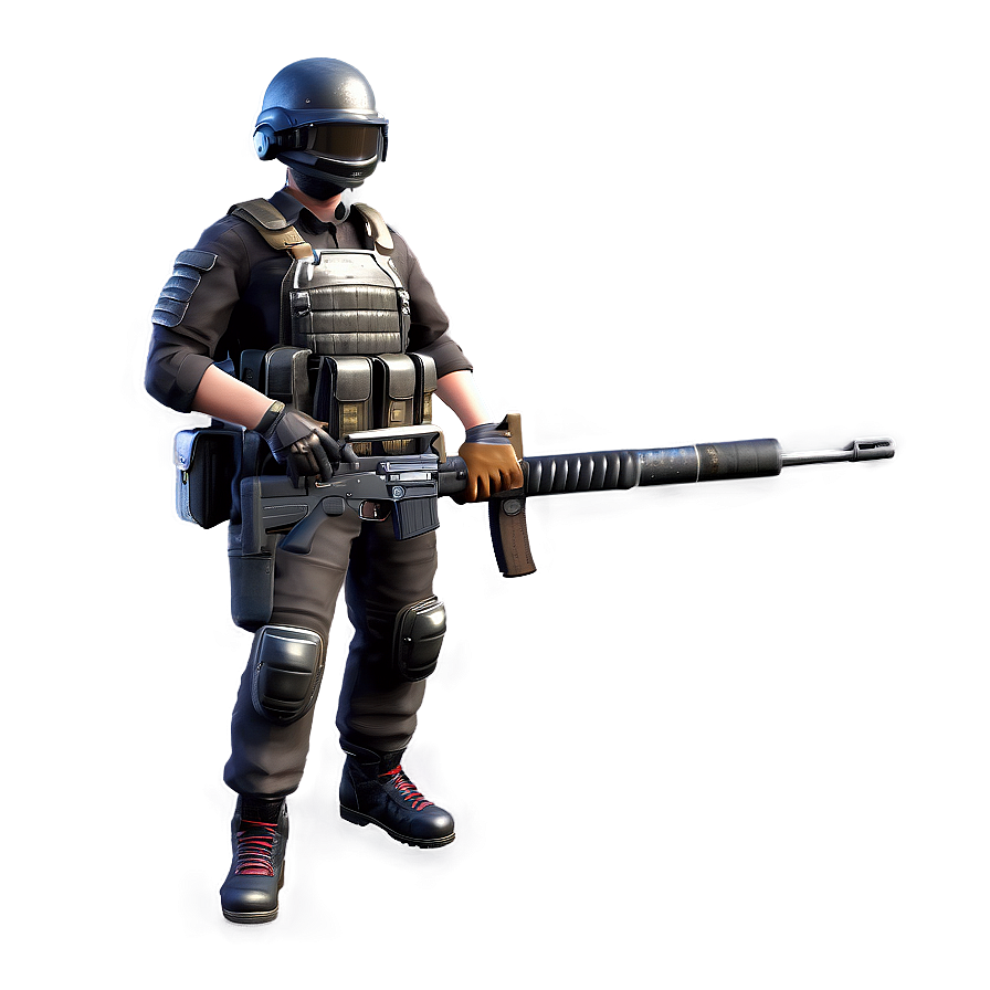 Pubg Warrior With Gun Png 06262024 PNG Image