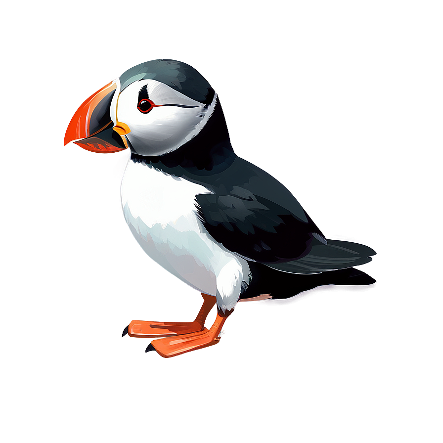 Puffin Digital Art Png Old PNG Image