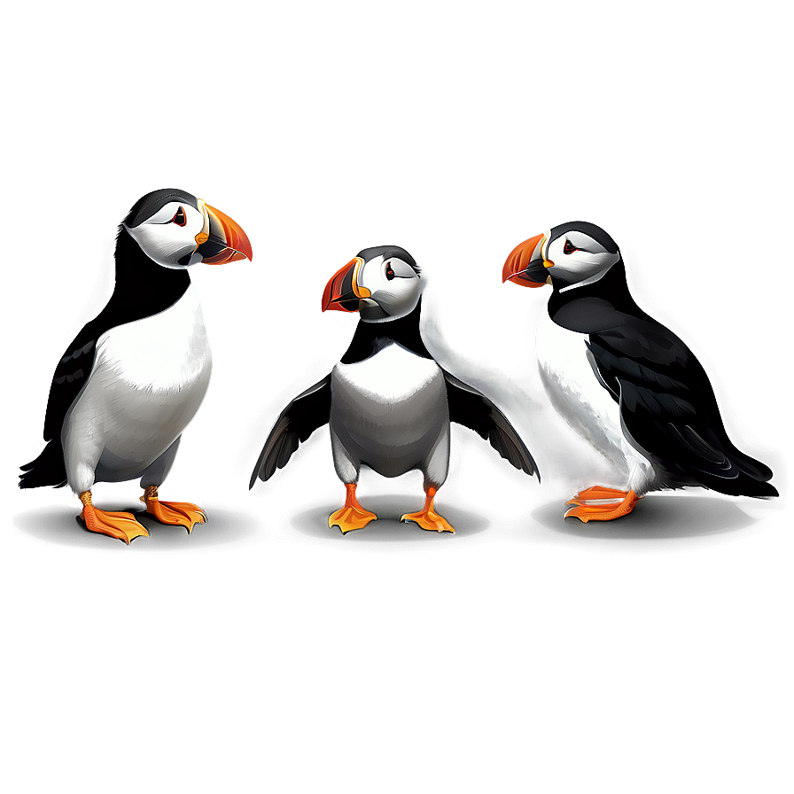 Puffin Family Cartoon Png 81 | PNGimages.com