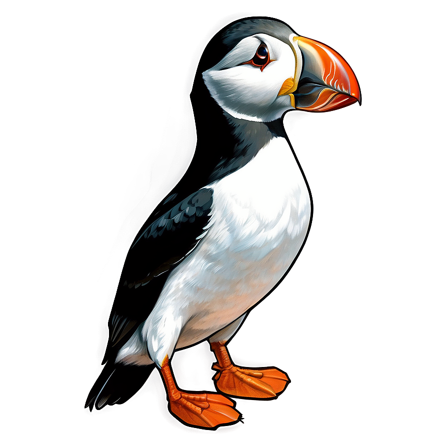 Puffin Illustration Png Kqn PNG Image