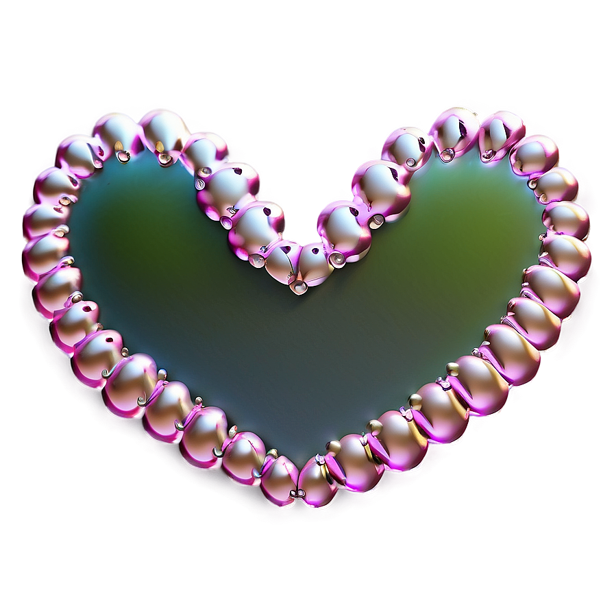 Puffy Heart Border Png 43 PNG Image