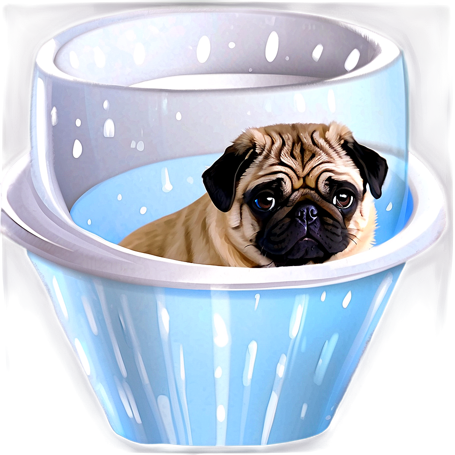 Pug In A Cup Png 05232024 PNG Image