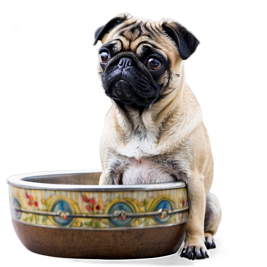 Pug In Bath Png 05232024 PNG Image