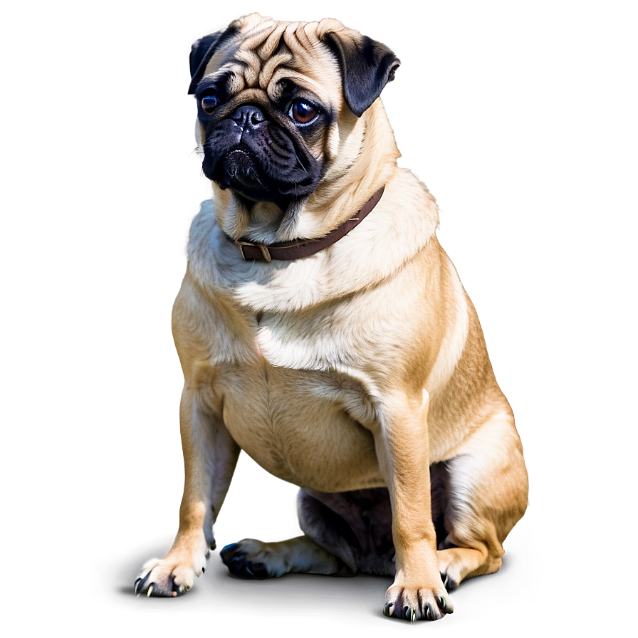 Pug With Book Png Woe PNG Image