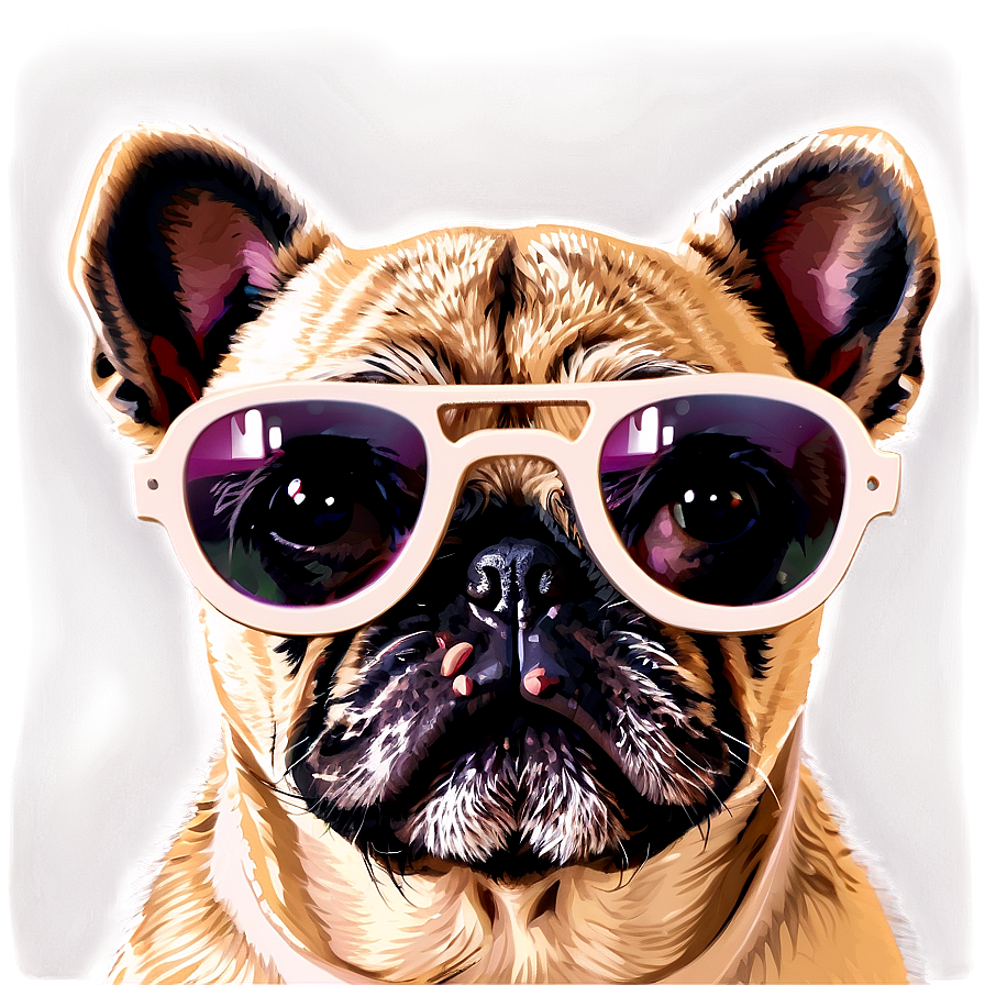 Pug With Sunglasses Png 86 PNG Image