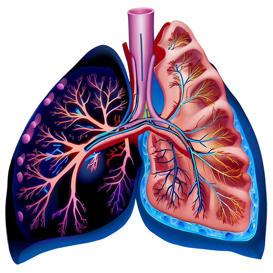 Pulmonary Circulation Diagram Png Spd PNG Image