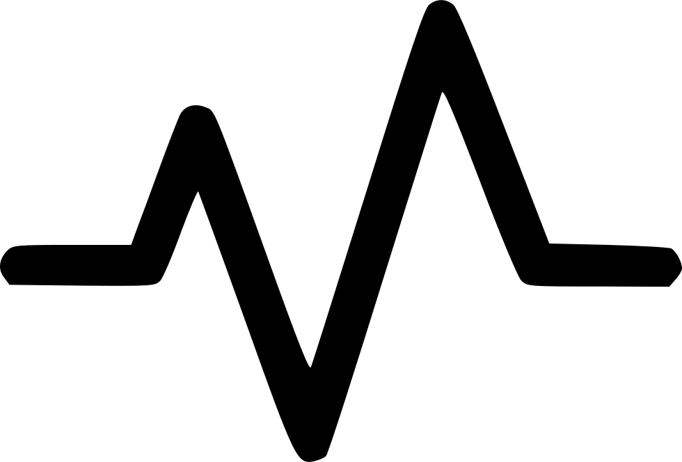 Pulse Wave Icon Black Background PNG Image