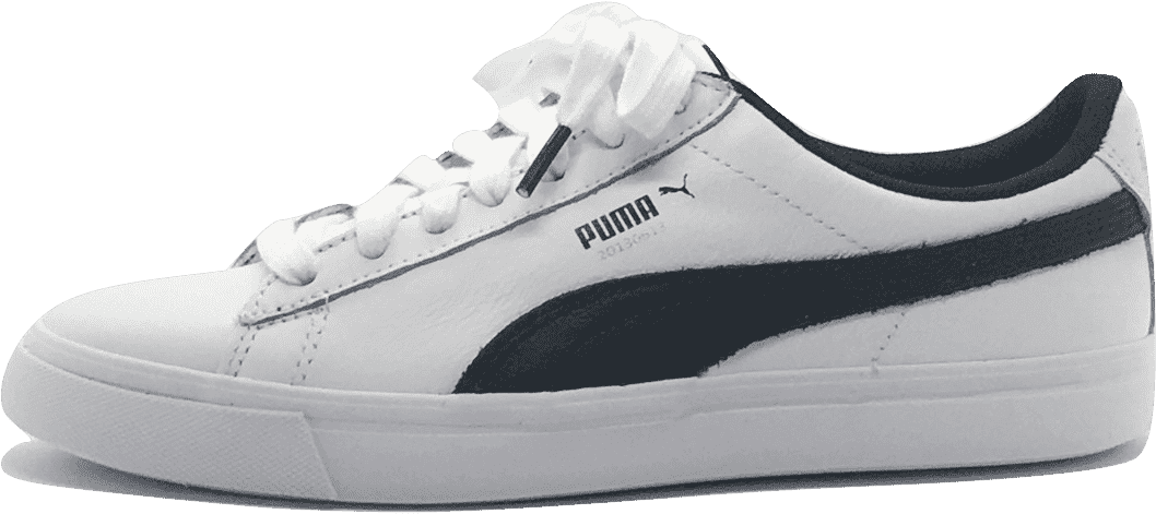 Puma Classic Sneaker White Black PNG Image