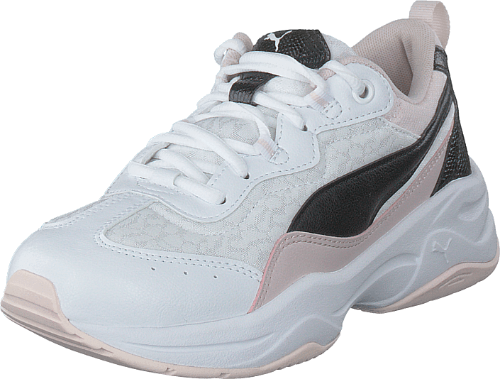 Puma White Pink Sneaker PNG Image